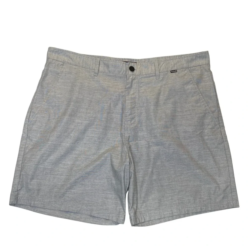 Hurley Dri-FIT Hybrid‎ Shorts Gray Heather Men's Size 40 Stretch Chino